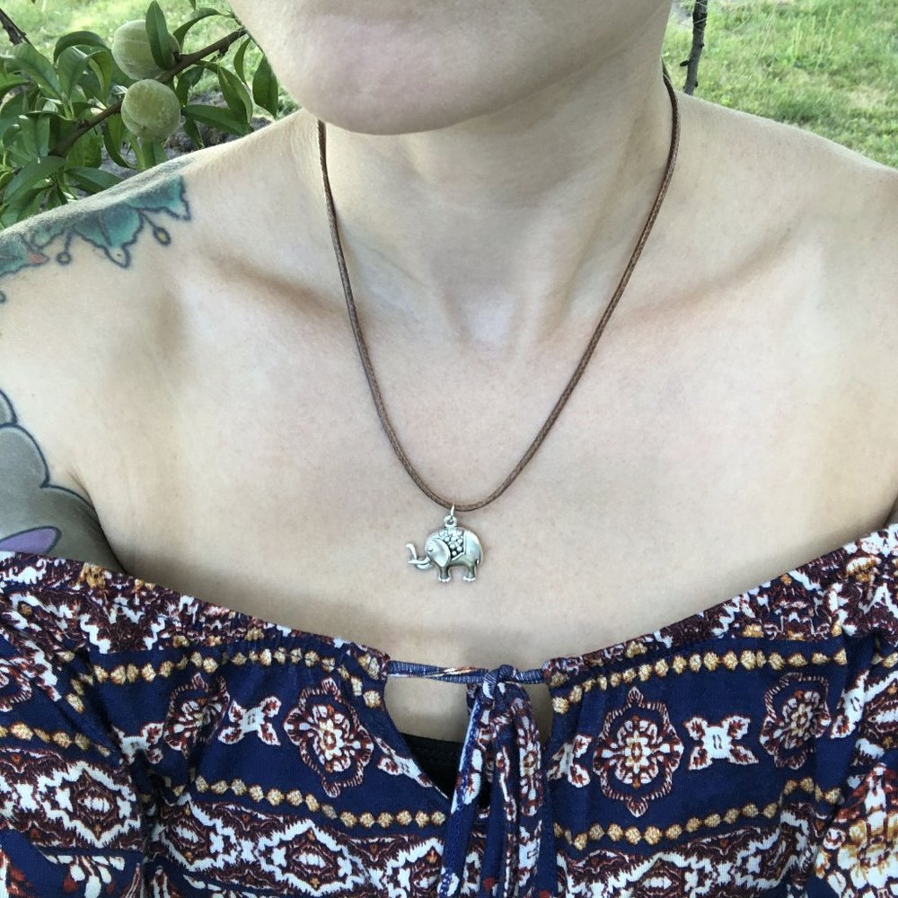 Boho Elephant Necklace